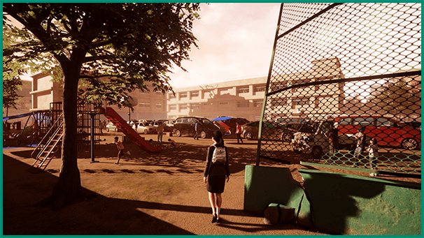 避難所の小学校